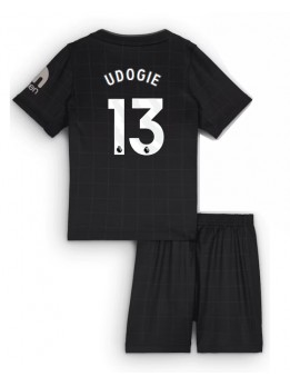 Tottenham Hotspur Destiny Udogie #13 Replika Borta Kläder Barn 2025-26 Kortärmad (+ byxor)